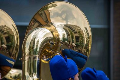 Close-up of brass instrument