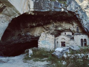 Old building in cave