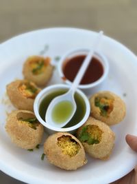 Close-up of food in plate