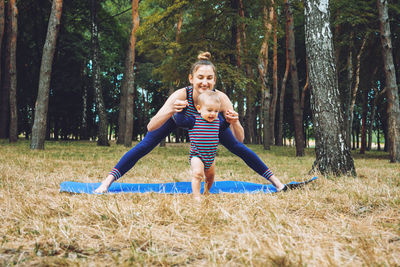 Mommy and me yoga for babies and postpartum moms. zen family yoga. postpartum mother and baby girl