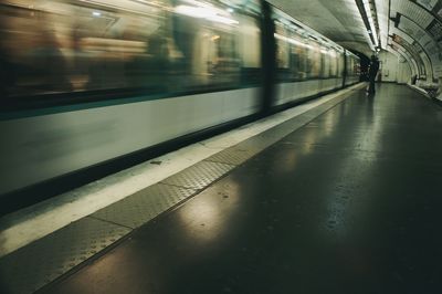 Railroad station platform