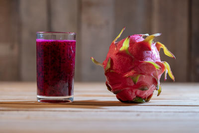 Close-up of drink on table