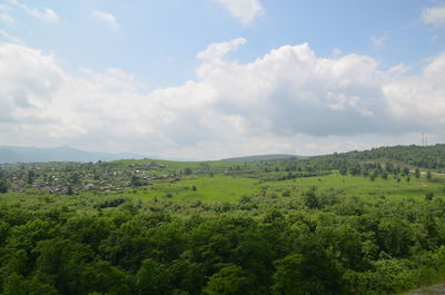 Scenic view of landscape against sky