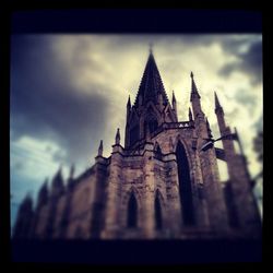 Low angle view of church against sky