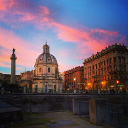 View of cathedral against sky during sunset