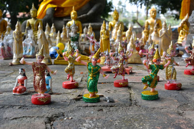 Religious statues for sale on street