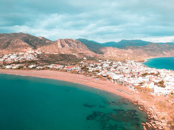 Aerial view of beach