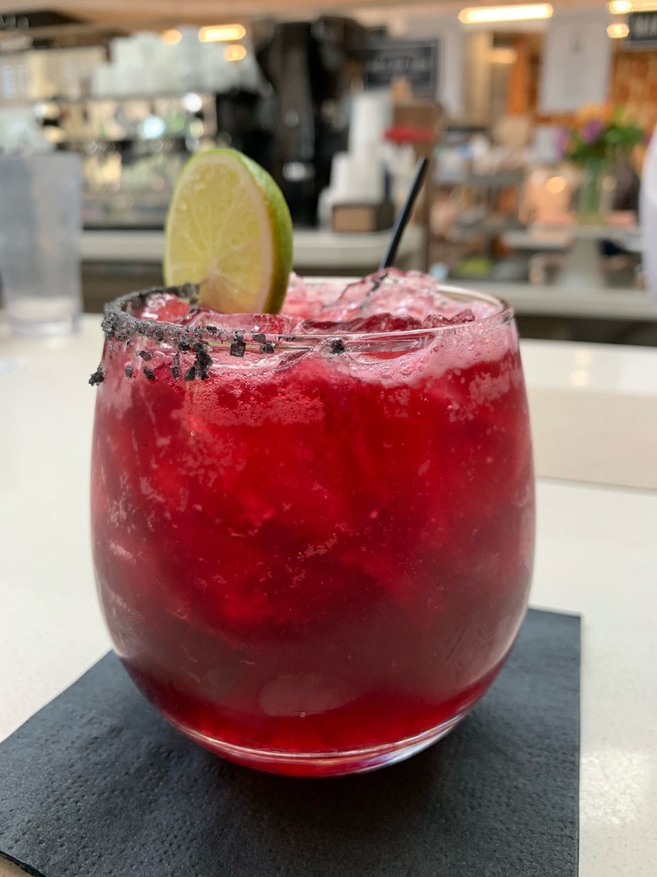 CLOSE-UP OF COCKTAIL IN GLASS