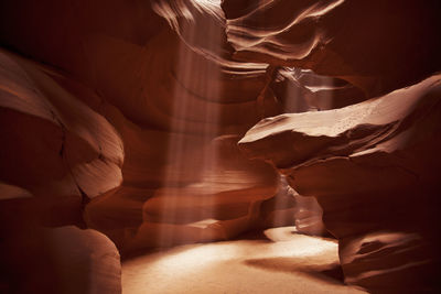 Rock formations in cave