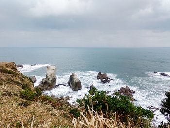 Scenic view of sea against sky