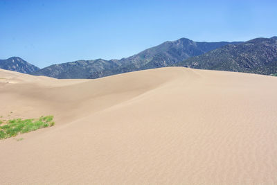 Scenic view of desert against sky