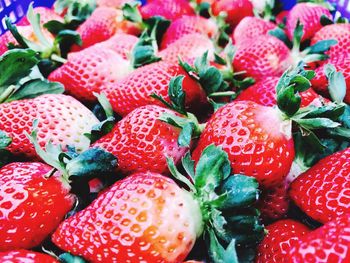 Full frame shot of strawberries