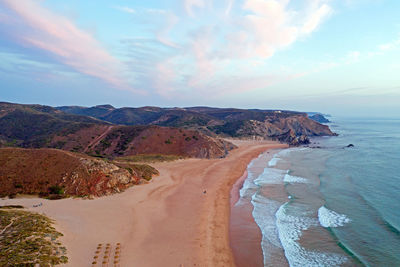 Scenic view of sea against sky