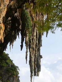 Scenic view of rock formation against sky