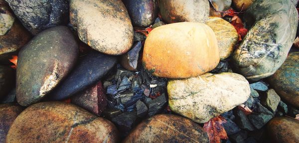 Full frame shot of pebbles