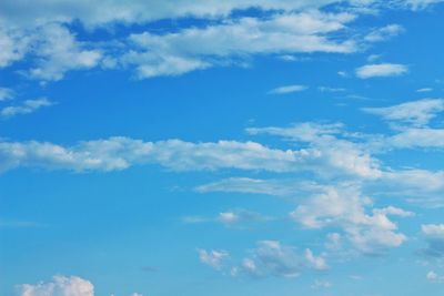 Low angle view of clouds in sky