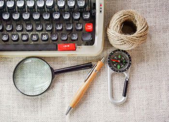 Close up of typewriter 