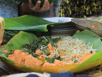 Close-up of food on display at market stall