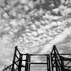 Low angle view of cloudy sky