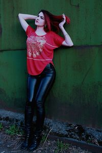 Portrait of punk woman