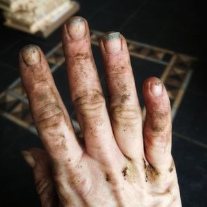 Close-up of hands