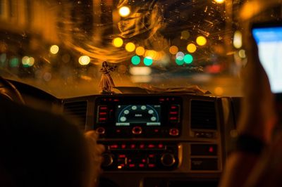 Hula dancer on car dashboard