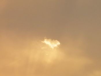 Low angle view of sky during sunset