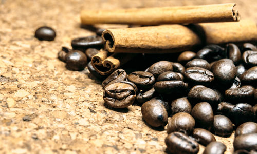 Close-up of coffee beans