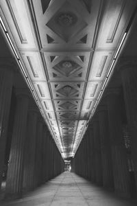 Empty corridor of building