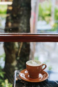 Close-up of coffee on table