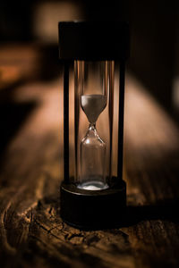 Close-up of hourglass