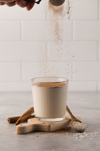 Close-up of coffee on table