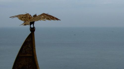 Close-up of sea against sky