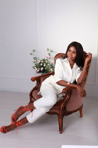 High angle view of christmas decoration