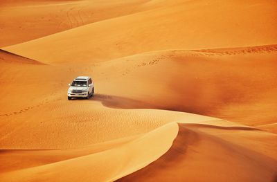 Car in desert