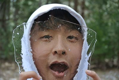 Close-up portrait of boy