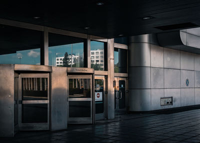 View of empty entrance of building