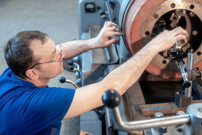 Man working in workshop