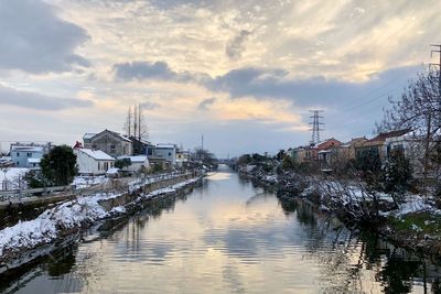 River passing through city