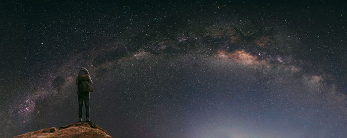 Low angle view of stars in sky