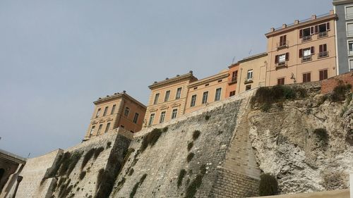 Low angle view of building against clear sky