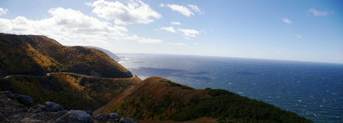 Scenic view of sea against sky