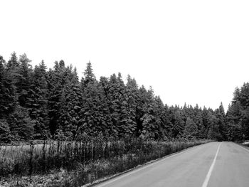 Road passing through landscape