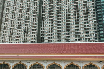 Low angle view of modern building in city