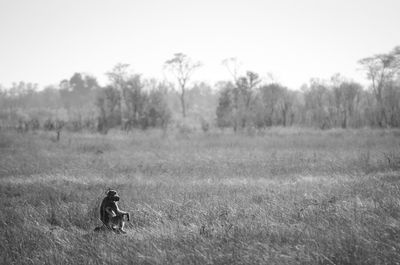 Man on field