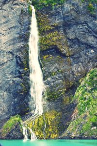 River flowing through rocks