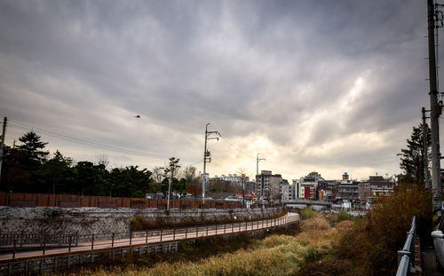 Cityscape against sky