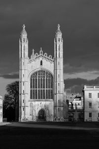 Facade of church against sky