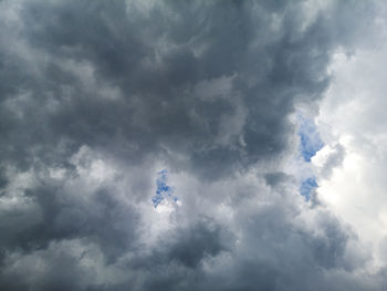 Low angle view of clouds in sky