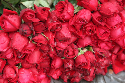 Flowers and garlands for sale at the flower market in kolkata, west bengal, india